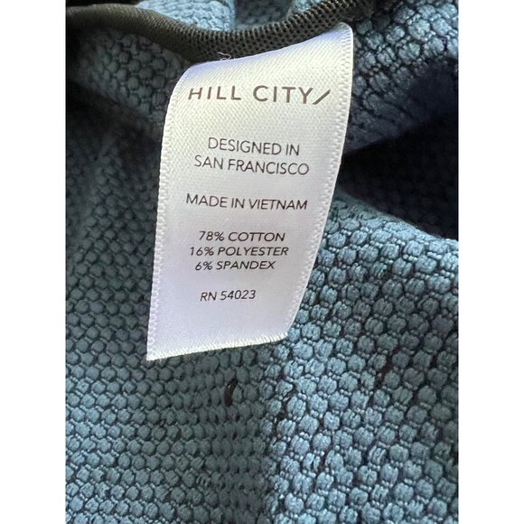 Hill City Full Zip Athletic Jacket Heather Dark Blue Mens Medium Athletic Active - Picture 7 of 8